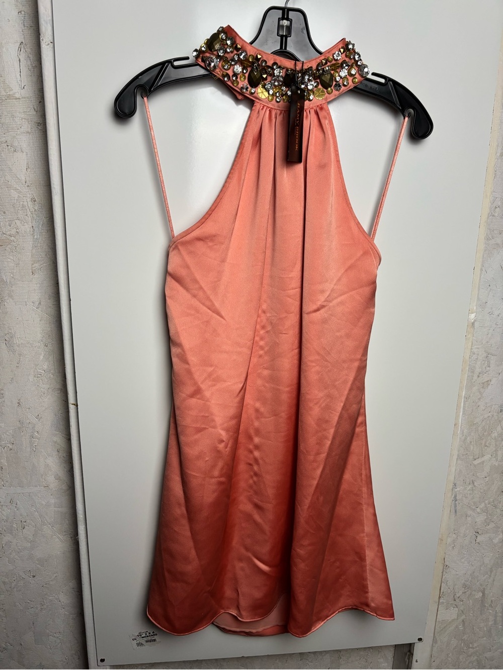 Ramy Brook Women's Darina High-Neck Miniβ Dress sz M